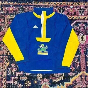Apex‎ One Varsity Notre Dame Windbreaker Jacket Full Zip Size 2XL Vintage